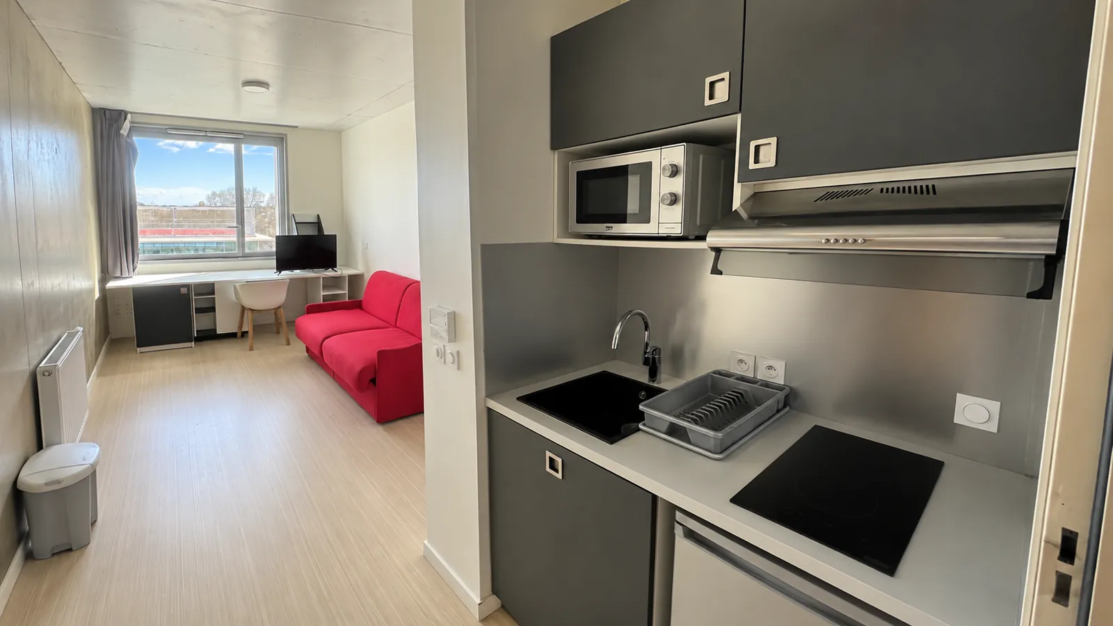 Studio étudiant remis en état entre deux locataires
